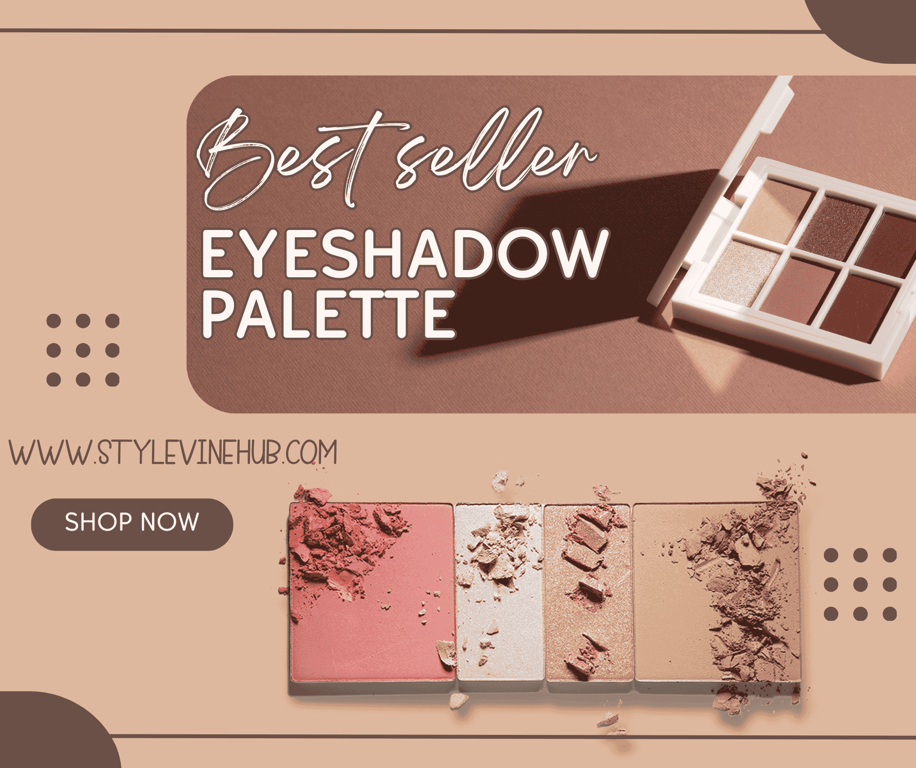 Nudes 2 Series Mini Eyeshadow Palette, Velvety Matte&Satin Finish, 6 Nude Taupe & Brown Neutral Eye Shadows, Travel Friendly Size, Vegan, Cruelty -free