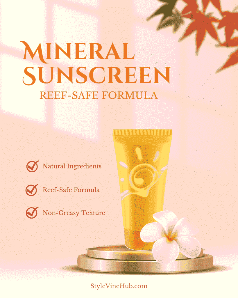 🌞 Natural Mineral Sunscreen SPF 30: Safe, Gentle Protection for Face & Body