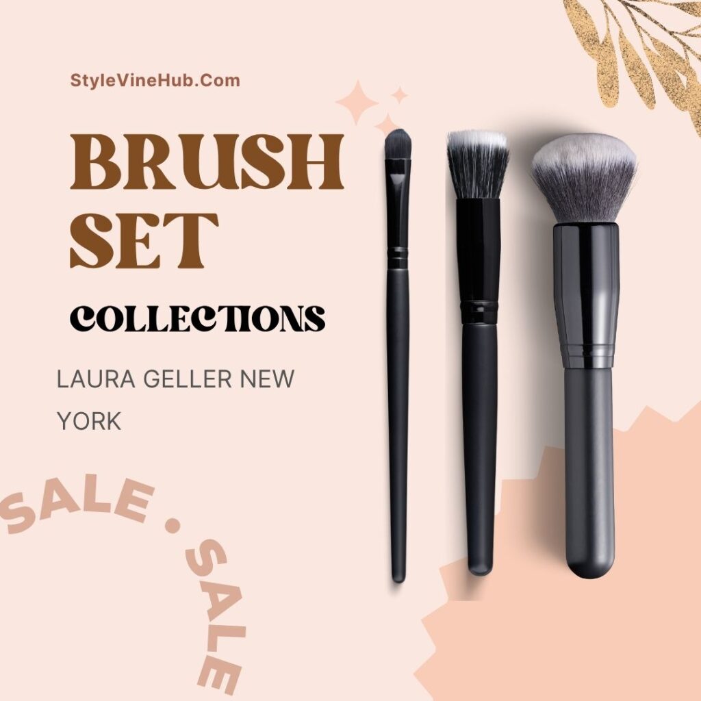 LAURA GELLER NEW YORK Shadow Skills Eyeshadow Professional Vegan Makeup Brush Set, a 4-piece collection with sleek black handles and soft synthetic bristles designed for blending, shading, and defining eye looks.