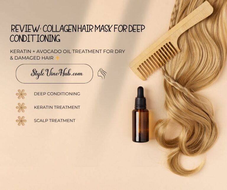 Collagen hair mask jar enriched with keratin and avocado oil, designed for deep conditioning and repairing dry, damaged hair.