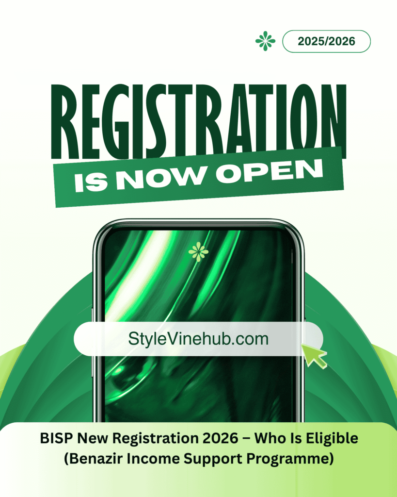 BISP new registration 2026 eligibility criteria for Benazir Income Support Programme in Pakistan