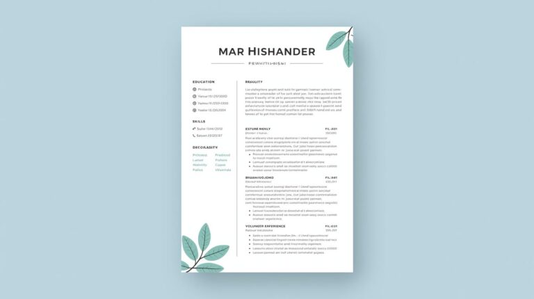 Government job CV format in Pakistan 2026 with sample example and official resume structure guide