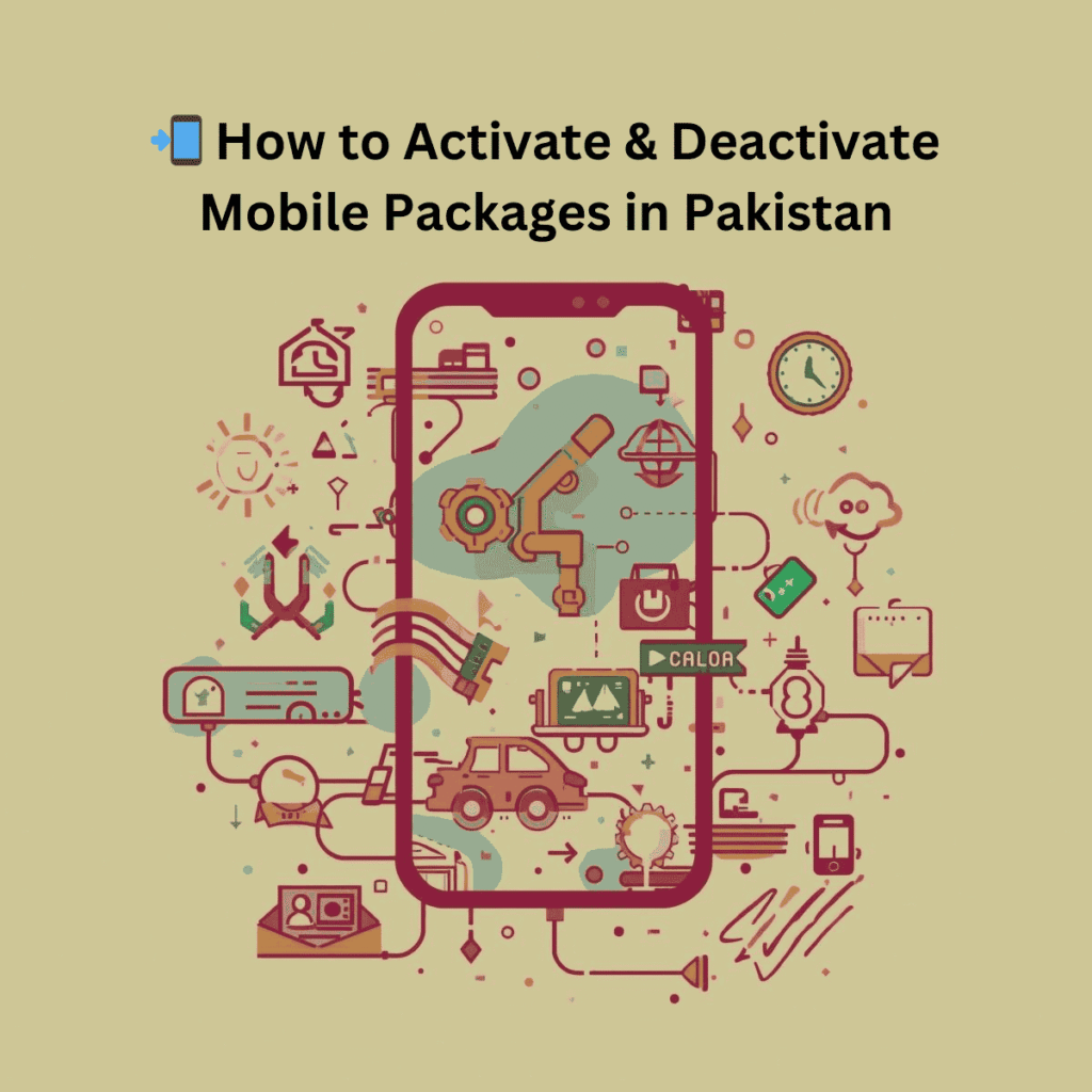 How to activate and deactivate mobile packages in Pakistan using USSD codes and telecom apps