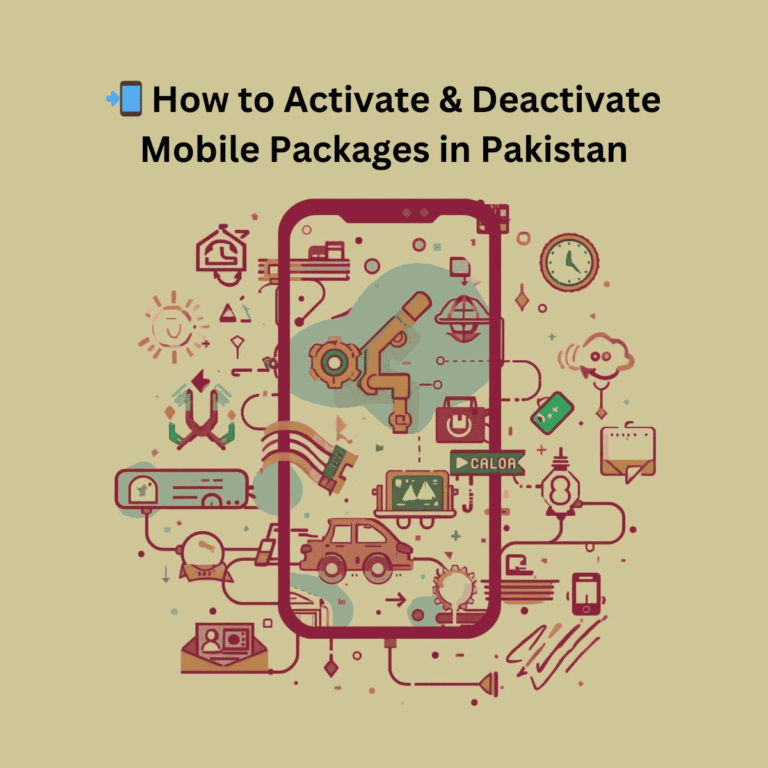 How to activate and deactivate mobile packages in Pakistan using USSD codes and telecom apps