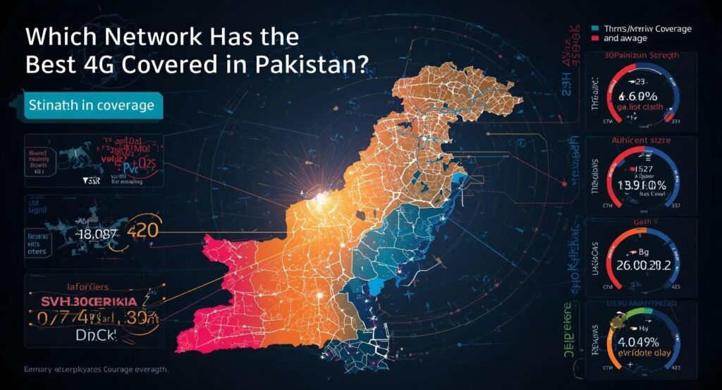 Which network has the best 4G coverage in Pakistan comparing Jazz Zong Telenor and Ufone